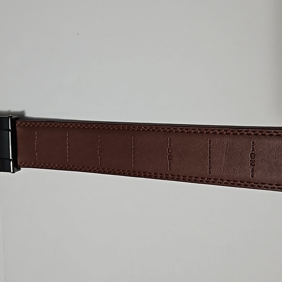Bulliant Adjustable Brown Leather Belt Men's Size 36 #M-138 - Picture 3 of 8
